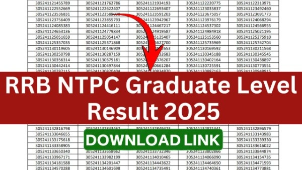 RRB NTPC UG Result 2025