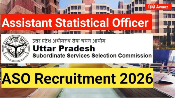 Assistant Statistical Officer ASO Recruitment 2026